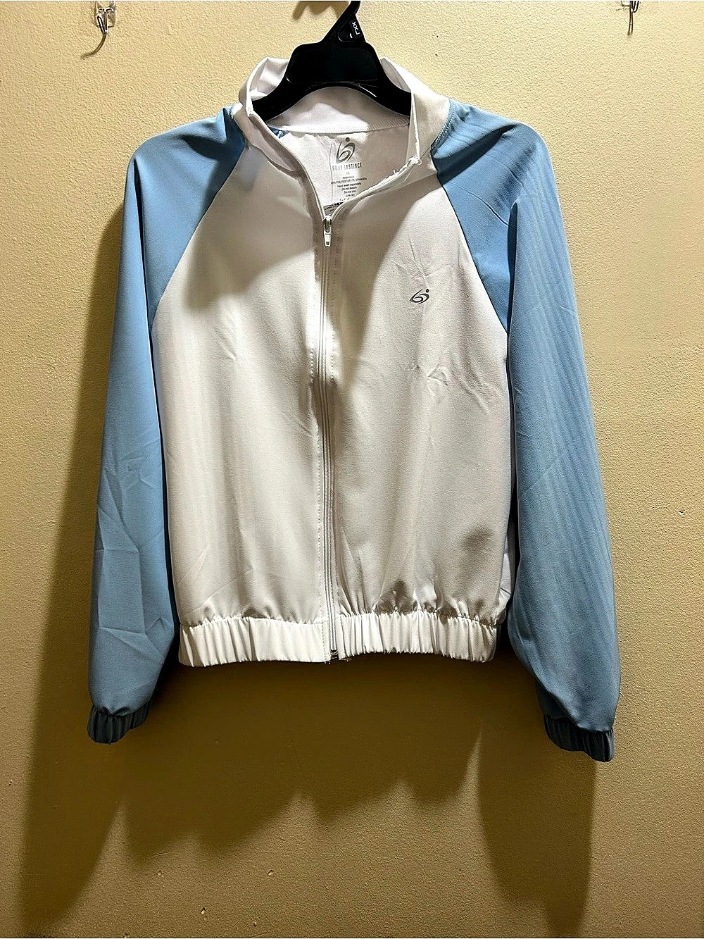 Born Primitive Color Block Jacket in Blue & White